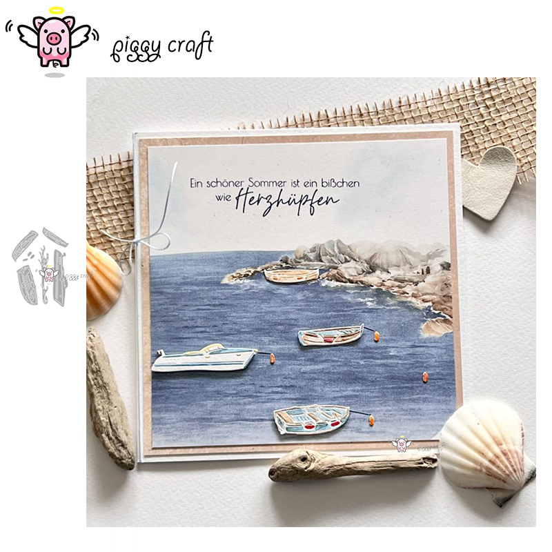 Fishing Boat Trailer - Piggy Craft metal cutting dies cut