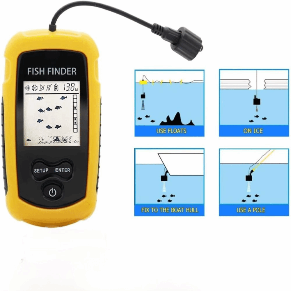 Handheld Portable Fish Finder  - Fishing Boat Depth Finder 评论和价格