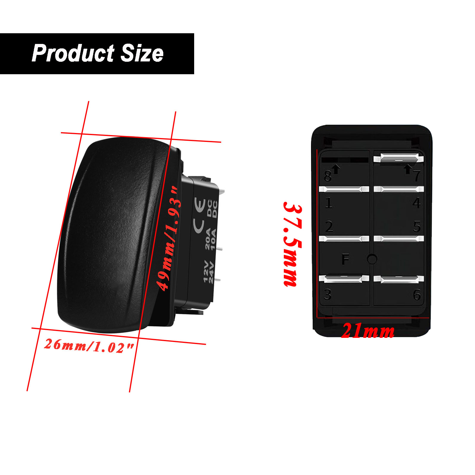 12V/24V Waterproof Backlit Mar - Fishing Boat Navigation Light 评论和价格