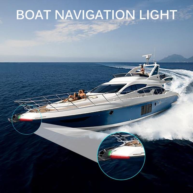 652F 2Pcs LED Boat Navigation  - Fishing Boat Navigation Light 评论和价格
