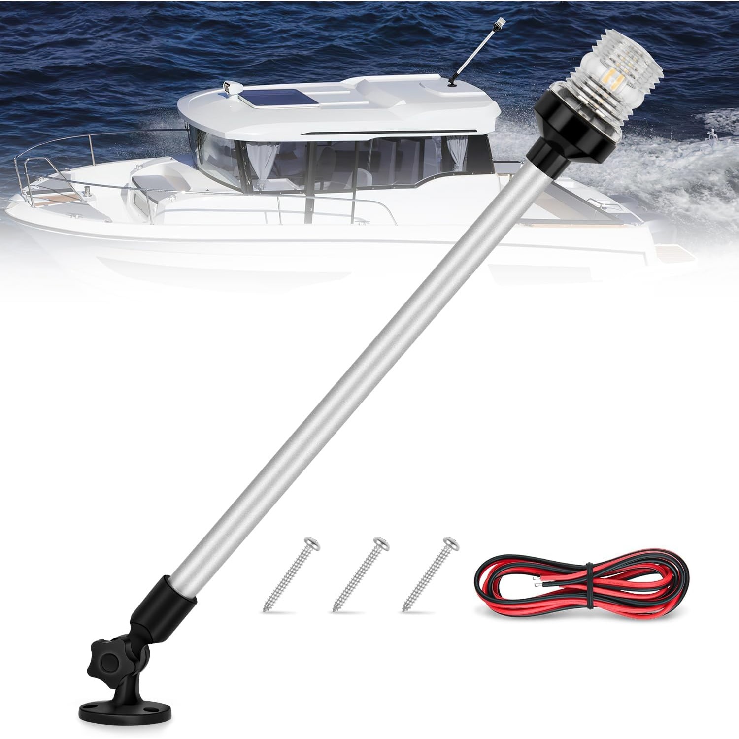 Nilight Marine Boat Stern Ligh - Fishing Boat Navigation Light 评论和价格