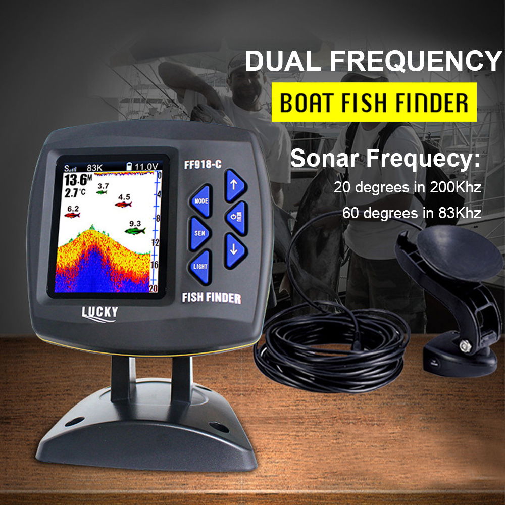 FF918-C100DS Color Screen Wire - Fishing Boat Depth Finder 评论和价格