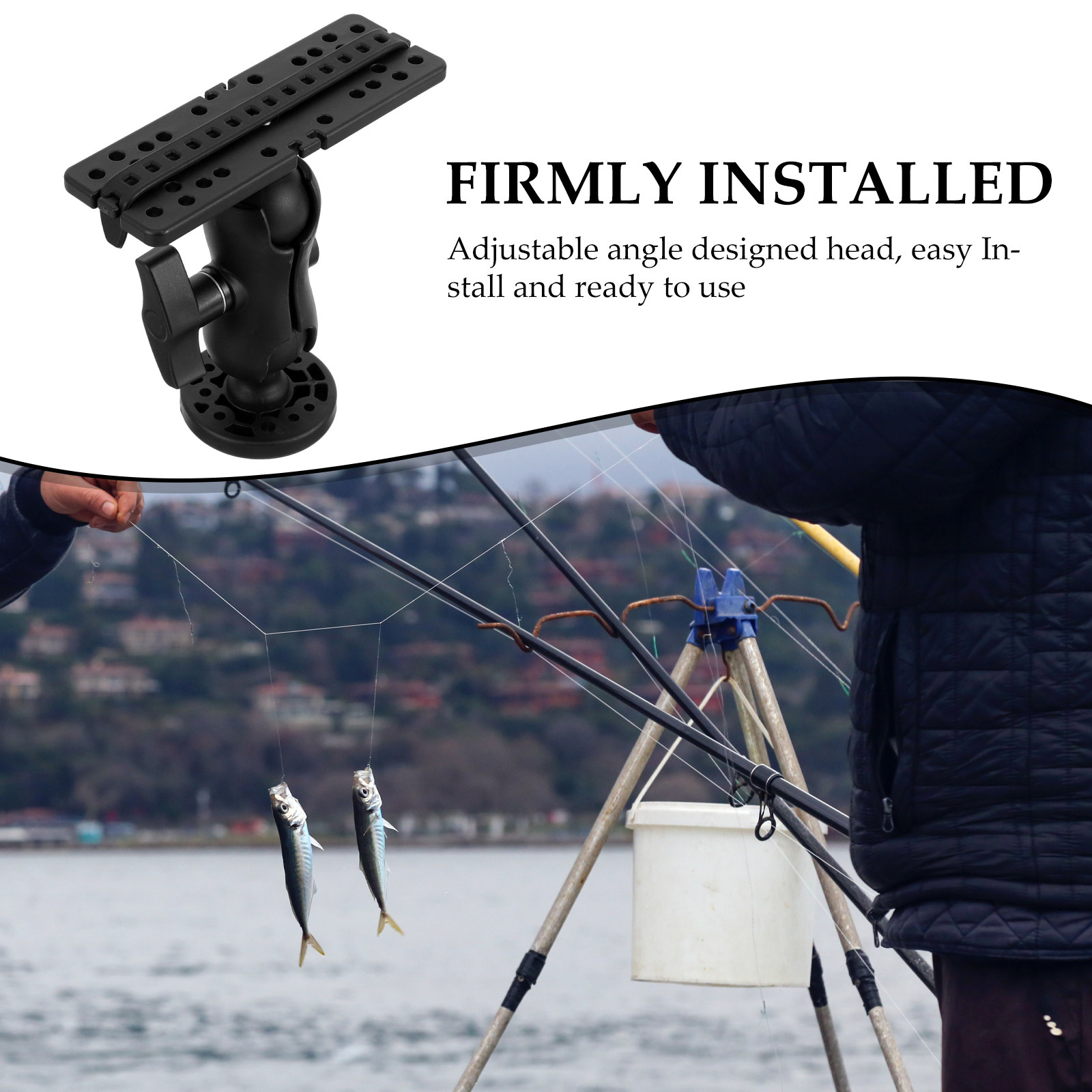 Boat Fish Finder Holder Mount  - Fishing Boat Depth Finder 评论和价格