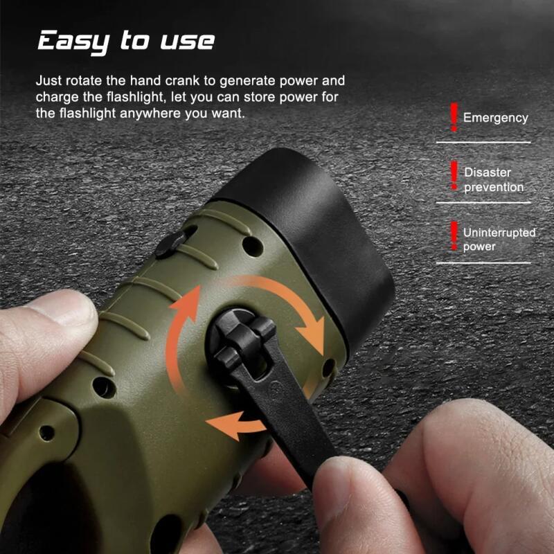 Hand Crank Solar Powered Recha - Fishing Boat Navigation Light 评论和价格
