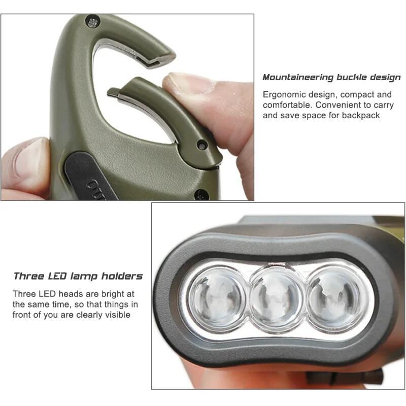 Hand Crank Solar Powered Recha - Fishing Boat Navigation Light 评论和价格